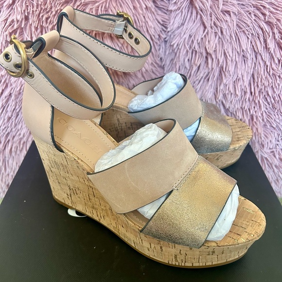 COACH - Isla Metallic Wedge: Women’s size 7.5B - Picture 5 of 14